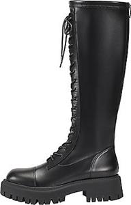 Ekonika , Schnürstiefel Im Lässigen Military-Stil in schwarz, Stiefel für Damen