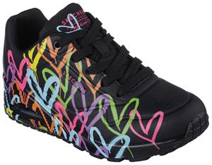 Skechers Sneaker UNO - HIGHLIGHT LOVE, mit farbenfrohen Herzchen-Print