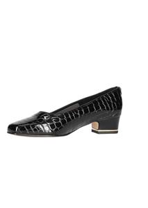Goldner Fashion Pumps in een elegante krokolook - zwart / kroko 