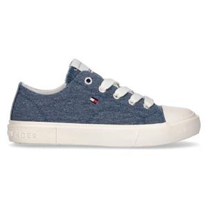 Tommy Hilfiger Sneaker "LOW CUT LACE-UP SNEAKER DENIM", im coolen Used-Look