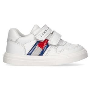 Tommy Hilfiger Sneaker "FLAG LOW CUT VELCRO SNEAKER WHITE", mit Baumwollfutter