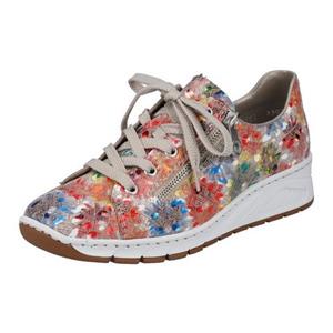 Rieker Sneakers met sleehak met bloemenprint