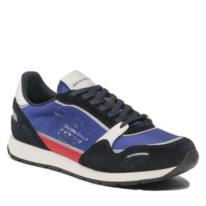 Emporio Armani Sneakers  - X4X537 XM678 S155 Navy/Bluet/Of Wh/Red