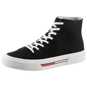 Tommy Jeans Sneaker "TOMMY JEANS MID CANVAS COLOR", mit Used-Laufsohle mit Bio-Material-Anteil