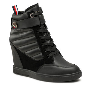 Tommy Hilfiger Sneakers  - Wedge Sneaker Boot FW0FW06752 Black BDS