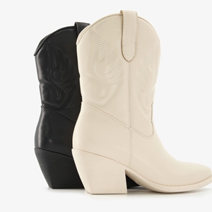 Blue Box lage dames crème western boots