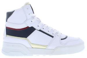 Tommy Hilfiger Sneakers  - High Th Basket Sneaker FW0FW07023 White/Rwb 0K9