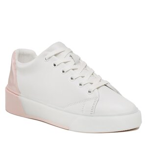 Calvin Klein Sneakers  - Heel Counter Cupsole Lace Up HW0HW01378 White/Sepia Rose 0LF