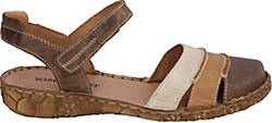 Josef Seibel , Sandale Rosalie 44, Brandy-Multi in mittelbraun, Sandalen für Damen