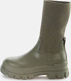 Buffalo , Stiefel Aspha Sock Boot Short in dunkelgrün, Stiefel für Damen