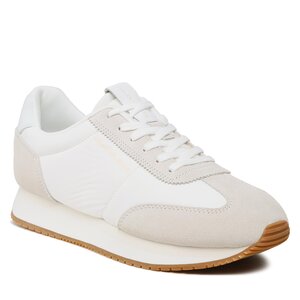 Calvin Klein Jeans Sneakers  - Retro Runner Wingtip Mix YM0YM00620 White/Creamy White 0K6