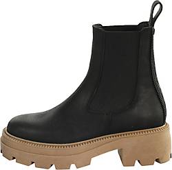 Buffalo , Chelsea Boot Square Chelsea Mid in schwarz/mittelbraun, Boots für Damen