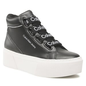 Calvin Klein Jeans Sneakers  - Flatform Mid Branded Laces YW0YW00869 Black/White 0GJ