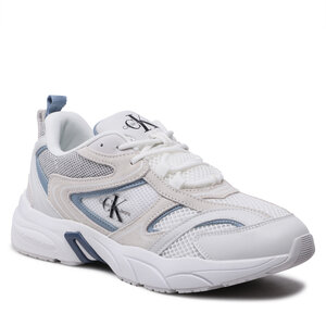 Calvin Klein Jeans Sneakers  - Retro Tennis Su-Mesh YM0YM00589 White/Iceland Blue 01S