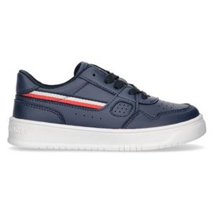 Tommy Hilfiger Sneaker "STRIPES LOW CUT LACE-UP SNEAKER BLUE", im angesagten Retro-Look