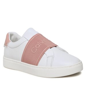 Calvin Klein Sneakers  - Cupsole Slip On HW0HW01352 White/Cafe Au Lait 0LB