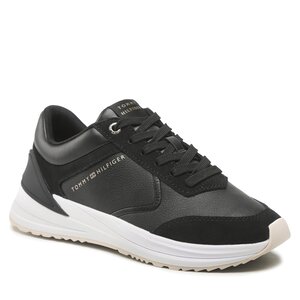 Tommy Hilfiger Sneakers  - Runner With Heel Detail FW0FW06621  Black BDS