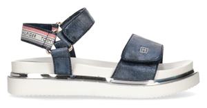 Tommy Hilfiger Sandale "PLATFORM VELCRO SANDAL BLUE", mit Fersenklettverschluss