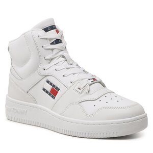 tommyjeans Sneakers Tommy Jeans - Mid Cut Basket EM0EM01164 White YBR