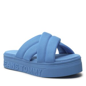 tommyjeans Pantoletten Tommy Jeans - Fltrm Sandal EN0EN02116 Deep Sky Blue C2P