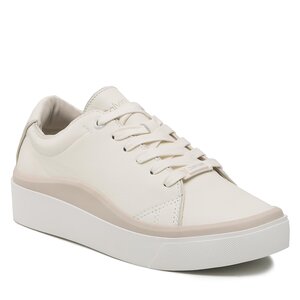 Calvin Klein Sneakers  - Cupsole Wave Lace Up HW0HW01349 Marshmallow/Feather Gray 0K6