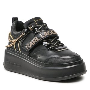 Karl Lagerfeld Sneakers  - KL63540E Black Lthr W/Gold