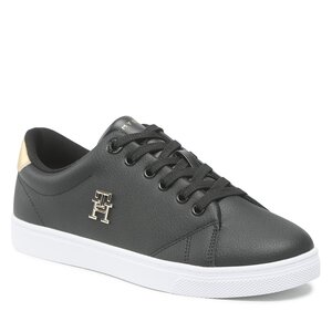 tommyhilfiger Sneakers Tommy Hilfiger - Essential Th Gold Sneaker FW0FW07043 Black BDS