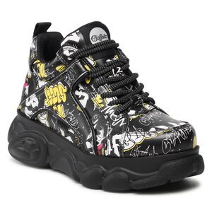 Buffalo Sneakers  - Cld Corin BN16308551 Graffitti Black