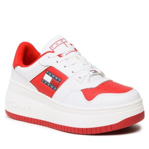 Tommy Jeans Sneakers  - Retro Basket Flatf EN0EN02086 Deep Crimson XNL