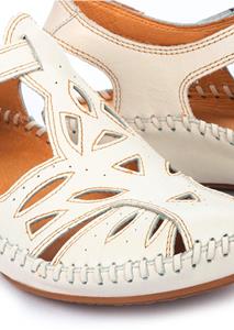 Goldner Fashion Sandalen met zomerse perforatie - wit 