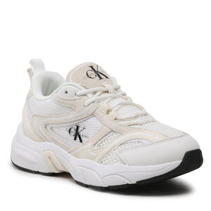 Calvin Klein Jeans Sneakers  - Retro Tennis Oversized Mesh Wn YW0YW00944 White/Creamy White/Black