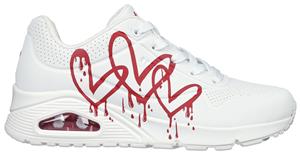 Skechers Sneaker UNO DRIPPING IN LOVE, mit Herzen-Graffity-Print