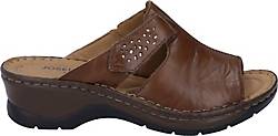 Josef Seibel , Clog Catalonia 32, Brandy in mittelbraun, Sandalen für Damen