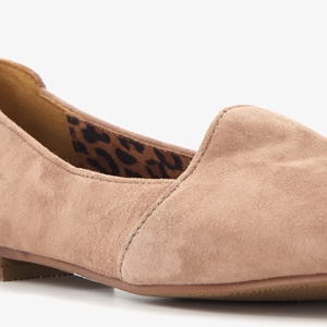 Hush Puppies leren dames instappers taupe