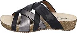 Josef Seibel , Sandale Tonga 74, Schwarz-Kombi in schwarz, Sandalen für Damen