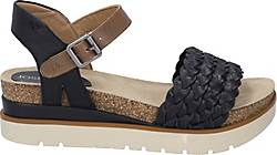 Josef Seibel , Sandale Clea 16, Schwarz-Kombi in schwarz, Sandalen für Damen