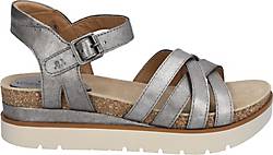 Josef Seibel , Sandale Clea 14, Platin in mittelgrau, Sandalen für Damen