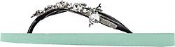 Uzurii , Platte Hausschuhe Chrystal Dolphin in mint, Sandalen für Damen