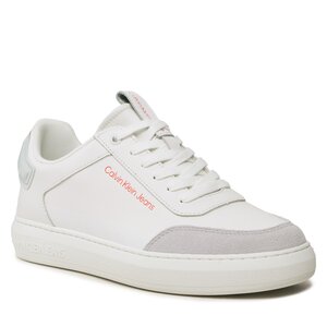 Calvin Klein Jeans Sneakers  - Casual CUpsole High/Low Freq YM0YM00670 White/Oyster Mushroom/Firecracker