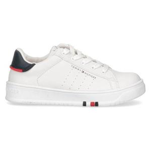 Tommy Hilfiger Sneaker "LOW CUT LACE-UP SNEAKER WHITE/BLUE", mit Baumwoll-Futter