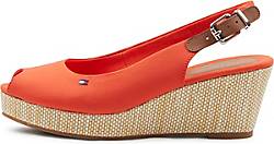 Tommy Hilfiger , Wedges Iconic Elba in orange, Sandalen für Damen