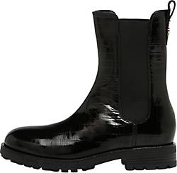 Love Moschino , Chelsea Boots In Kroko-Optik in schwarz, Boots für Damen