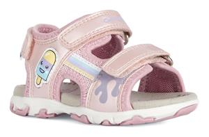 Geox Sandale "B SANDAL FLAFFEE GIR", mit pastellfarbenem Eis-Motiv