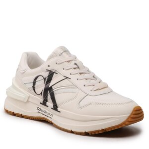 Calvin Klein Jeans Sneakers  - Chunky Runner Oversized Brand YM0YM00634 Ancient White YBH
