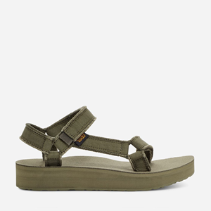 Teva , Plateausandalen Midform Universal Canvas  in dunkelgrün, Sandalen für Damen