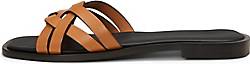 Marc O'Polo , Pantolette Im Flecht-Design in mittelbraun, Sandalen für Damen