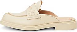 Marc O'Polo , Penny-Loafer-Sabot Aus Softem Schafs-Nappaleder in weiß, Sandalen für Damen