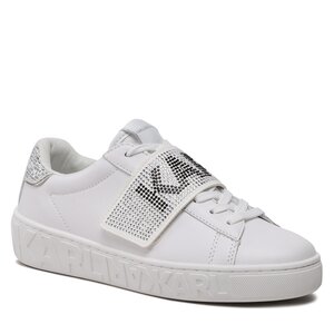 Karl Lagerfeld Sneakers  - KL61037 White Lthr W/Silver