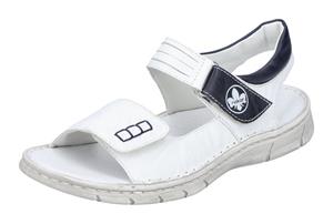 Sandalen Rieker - V0852-80 Weiss Kombi