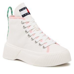 Tommy Jeans Sneakers  - Vulc Plat Canvas Mc EN0EN02091 Ecru YBL